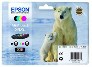 EPSON Экономичный набор из 4 картриджей 26XL серии для Expression Premium XP-600 / 605 / 700 / 800