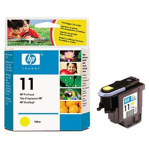 HP № 11 Печатающая головка, желтая для Business InkJet-1100 / 1200 / 2200 / 2230 / 2250 / 2280 / 2300 / 2600 / 2800, Color InkJet-CP1700, DesignJet-100 / 110 / 111 / 120 / 500 / 510 / 800 / 815 / 820, OfficeJet-9110 / 9120 / 9130, OfficeJet Pro-K850