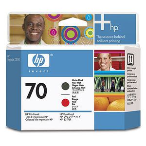 Печатающие головки HP №70 (матовый черная и красная) для DesignJet-Z3100 / Z3200, PhotoSmart Pro-B8850 / B9180