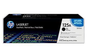  Тонер HP 125A 125A Black Dual Pack LaserJet Toner Cartridges (CB540AD)