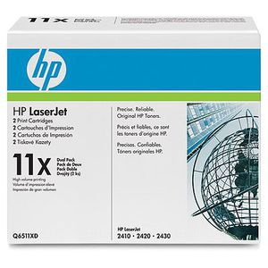 HP Двойная упаковка тонер-картриджа 11X для LaserJet-2410 / 2420 / 2430