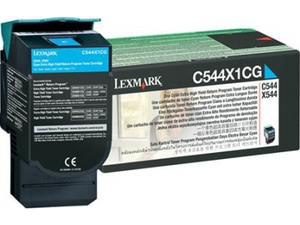 LEXMARK Тонер-картридж голубой Return Program High Yield для LaserPrinter-C540 / C543 / C544 / C546 / X543 / X544 / X546 / X548
